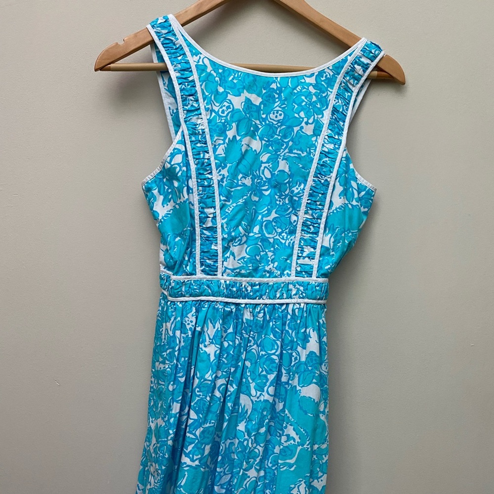 Lilly Pulitzer Shorely Blue She's A Fox Dress